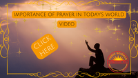 Importance of Prayer